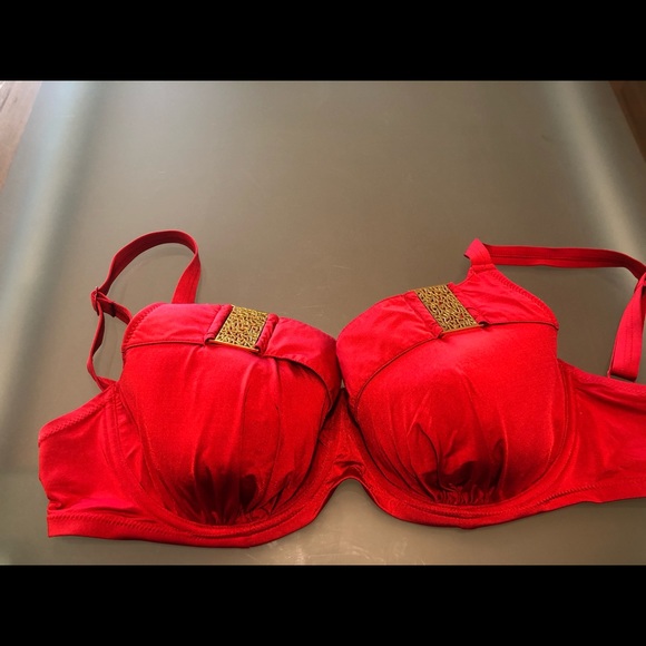 CHARADE/ Hot Red Two Piece Bikini - Picture 5 of 7